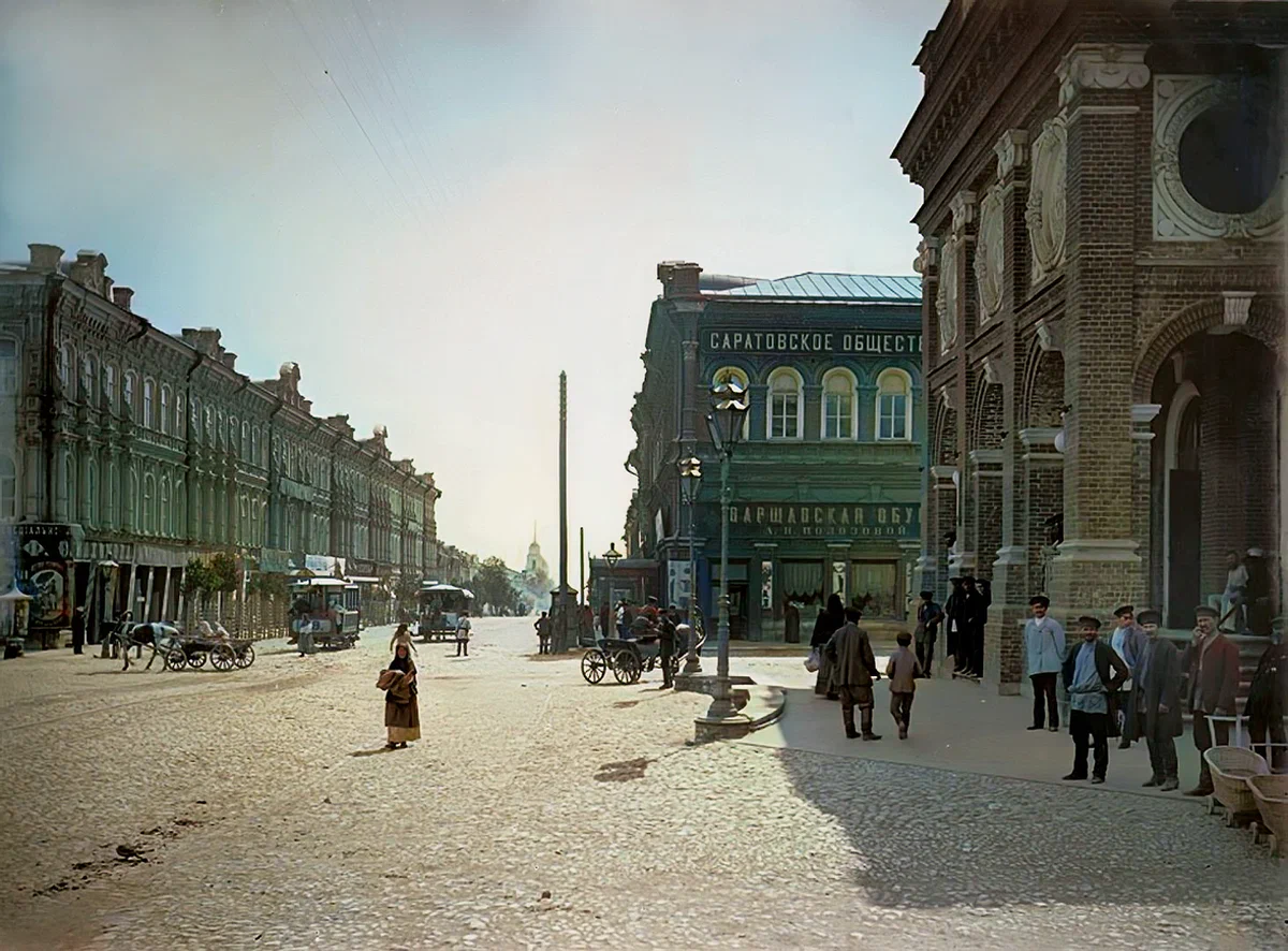 Landscapes of the Saratov province in 1894 - My, Temple, Old photo, Architecture, Colorization, Saratov, Gubernia, Story, The photo, Dubovka, Tsaritsyn, Volga river, Khvalynsk, Longpost