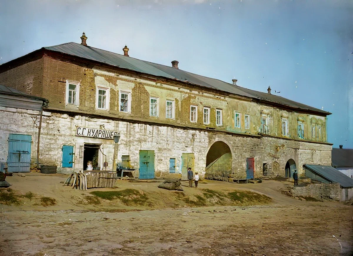 Landscapes of the Saratov province in 1894 - My, Temple, Old photo, Architecture, Colorization, Saratov, Gubernia, Story, The photo, Dubovka, Tsaritsyn, Volga river, Khvalynsk, Longpost