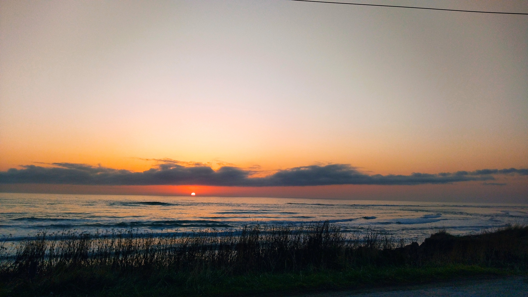 sunset - My, Sea, Sunset, Tatar Strait, Nature, beauty, The sun, Longpost