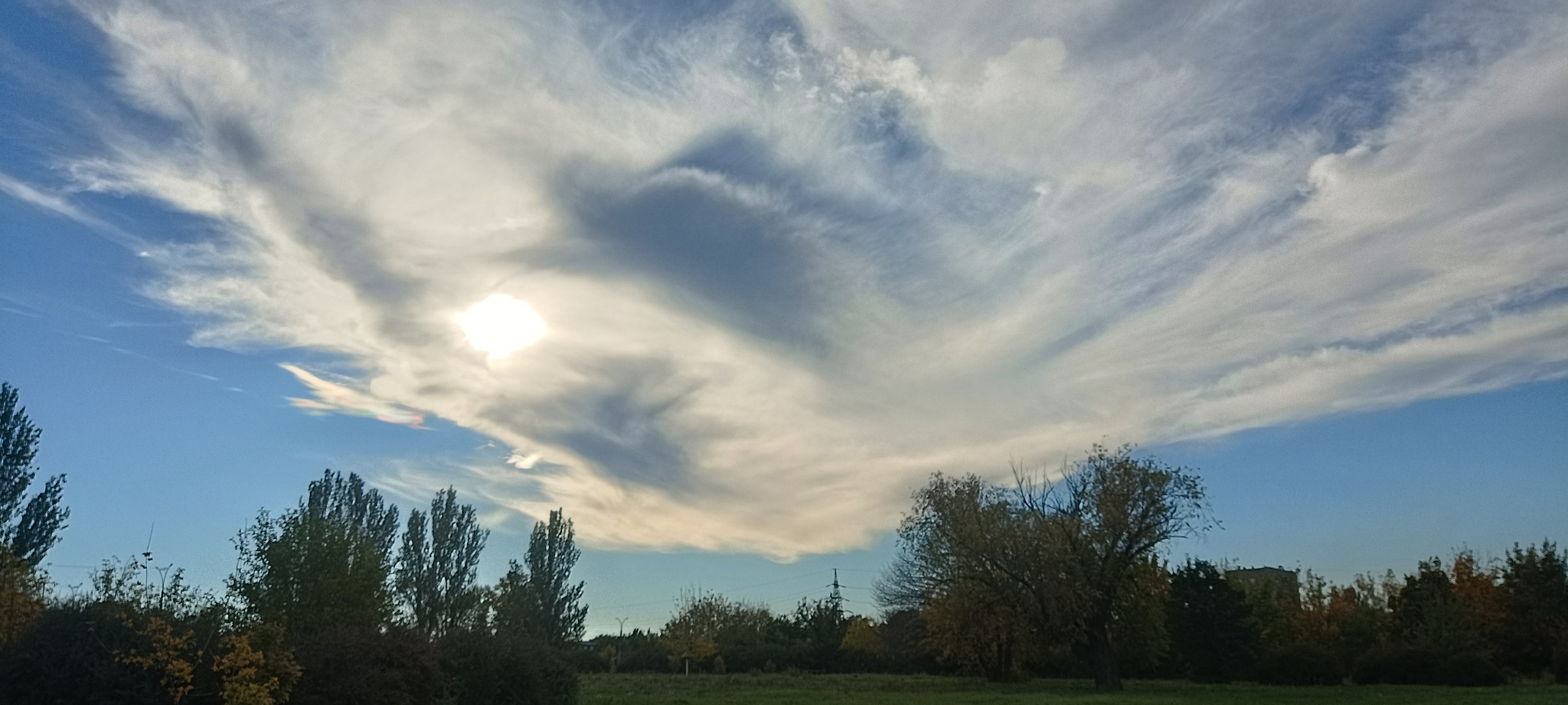 A bit of sky and a selfie) - My, Sky, Donbass, beauty, Selfie, Autumn, Longpost