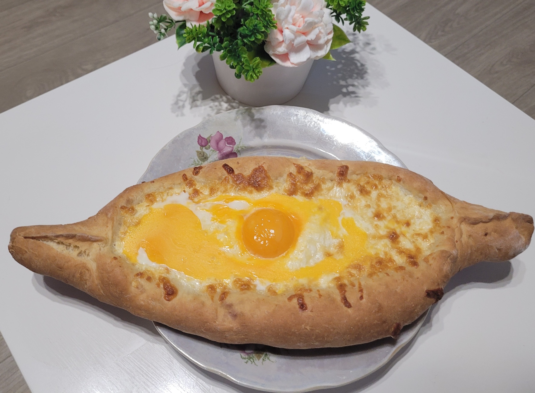 Adjarian Khachapuri - My, Khachapuri, Recipe, Cheese, Bakery products, Food, Foodphoto