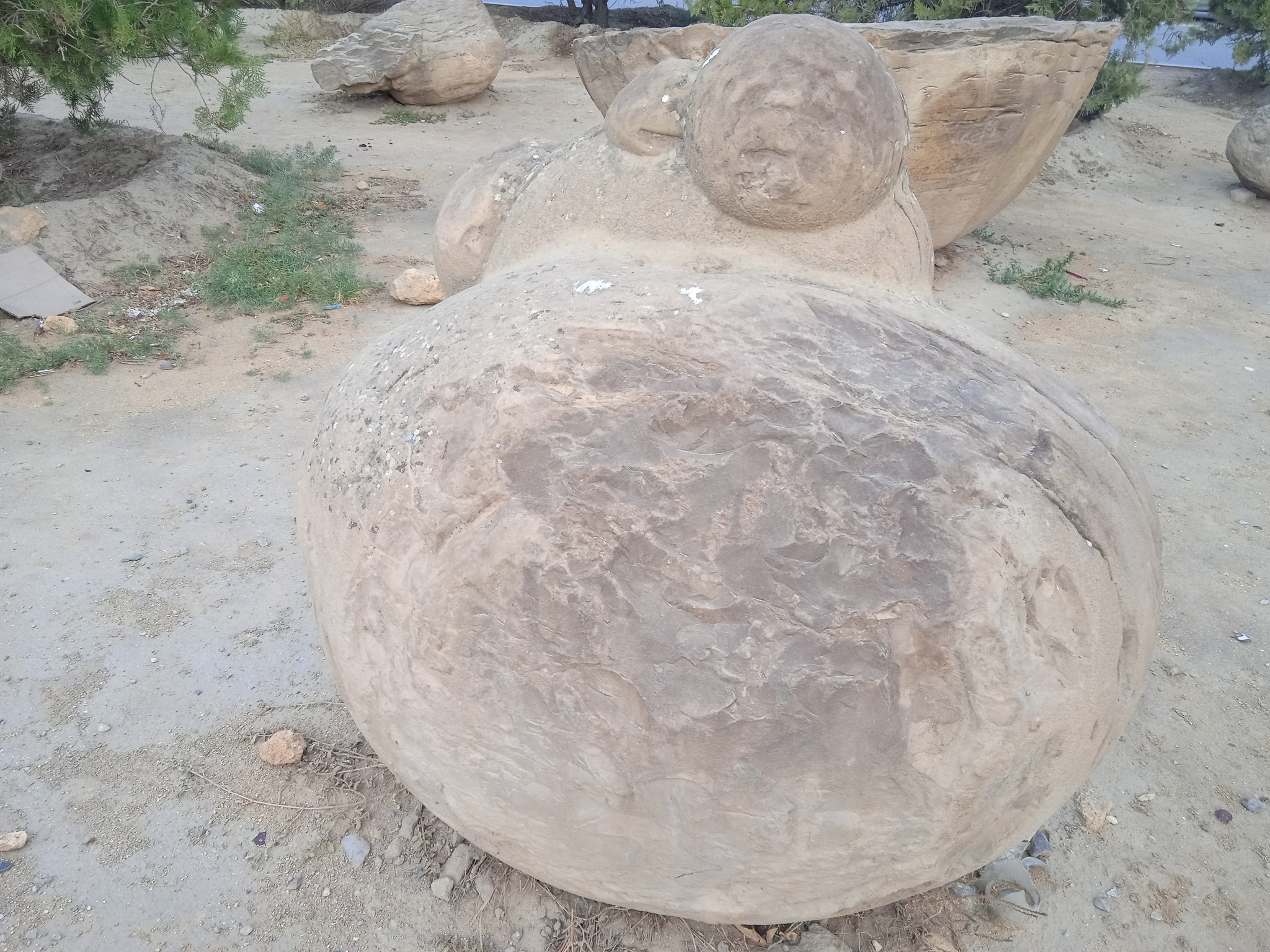 Mom Boulder rides the kids on her back. The nature of Mangistau is amazing! - Kazakhstan, Aktau, Mangystau, The photo, Nature