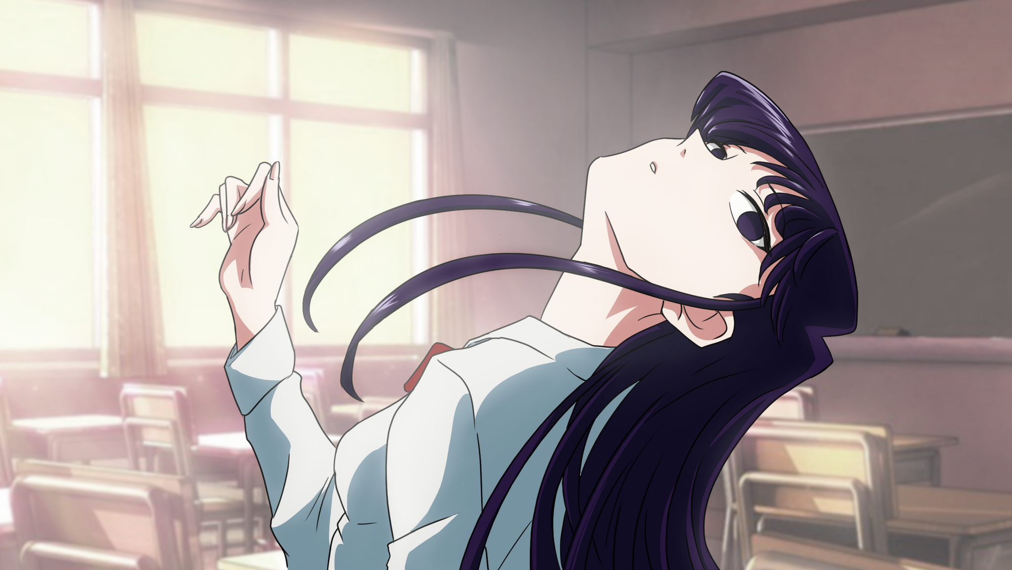 Komi-san - Art, Anime, Anime art, Komi-san wa comyushou desu, Manbagi Rumiko