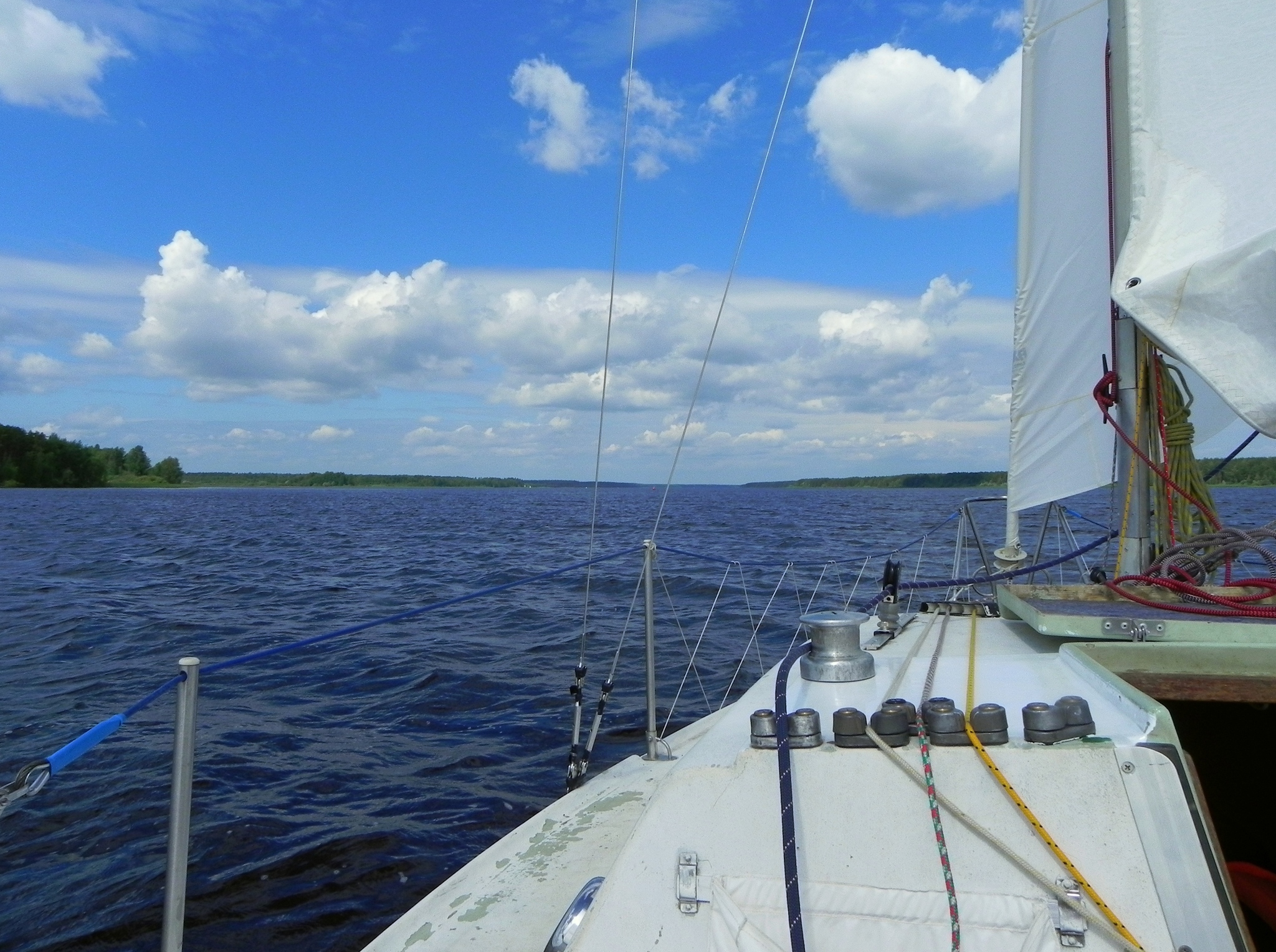 Hike Rybinsk-Vesegonsk on sailing yachts. part 1 - My, Rybinsk, Sail, Yachting, Rybinsk Reservoir, Longpost, Yacht