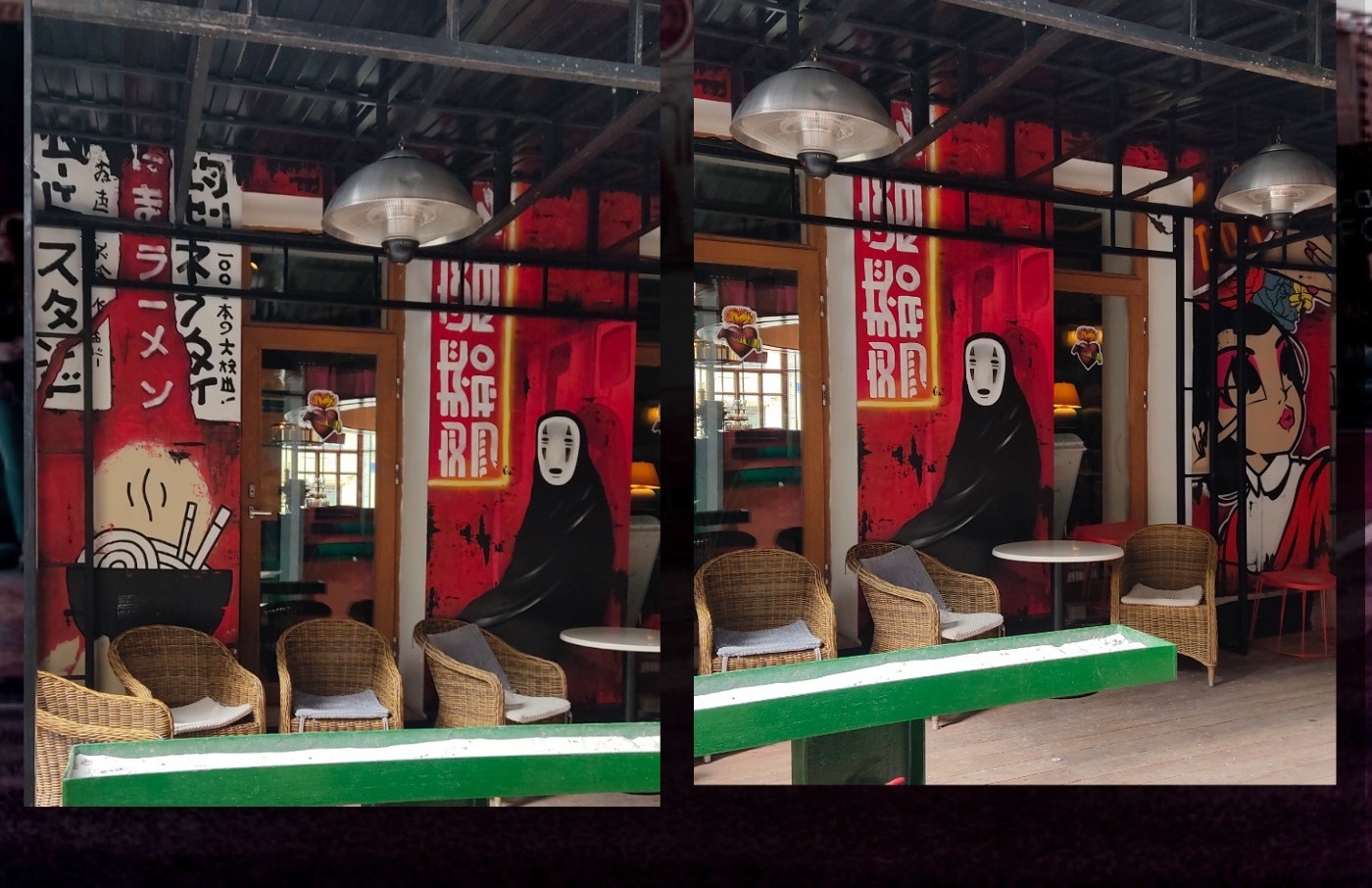 Bar territory painting - My, Art, Anime, Anime art, Graffiti, Dorohedoro, Drawing, Decor, Longpost