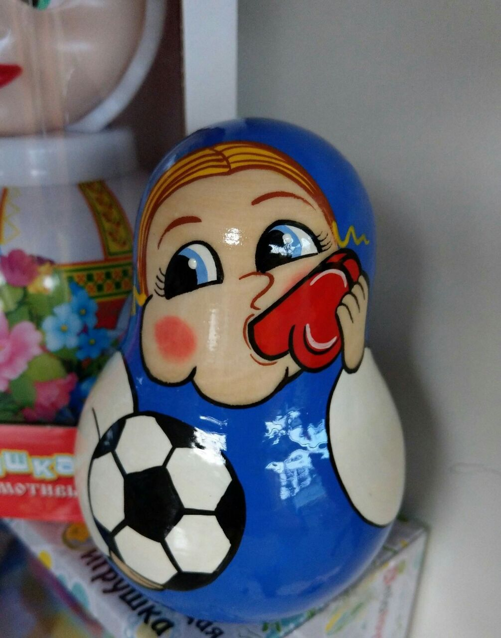No, well, just the whistle! - Humor, Russia, Football, Matryoshka, Whistle, It seemed, Toys, Repeat