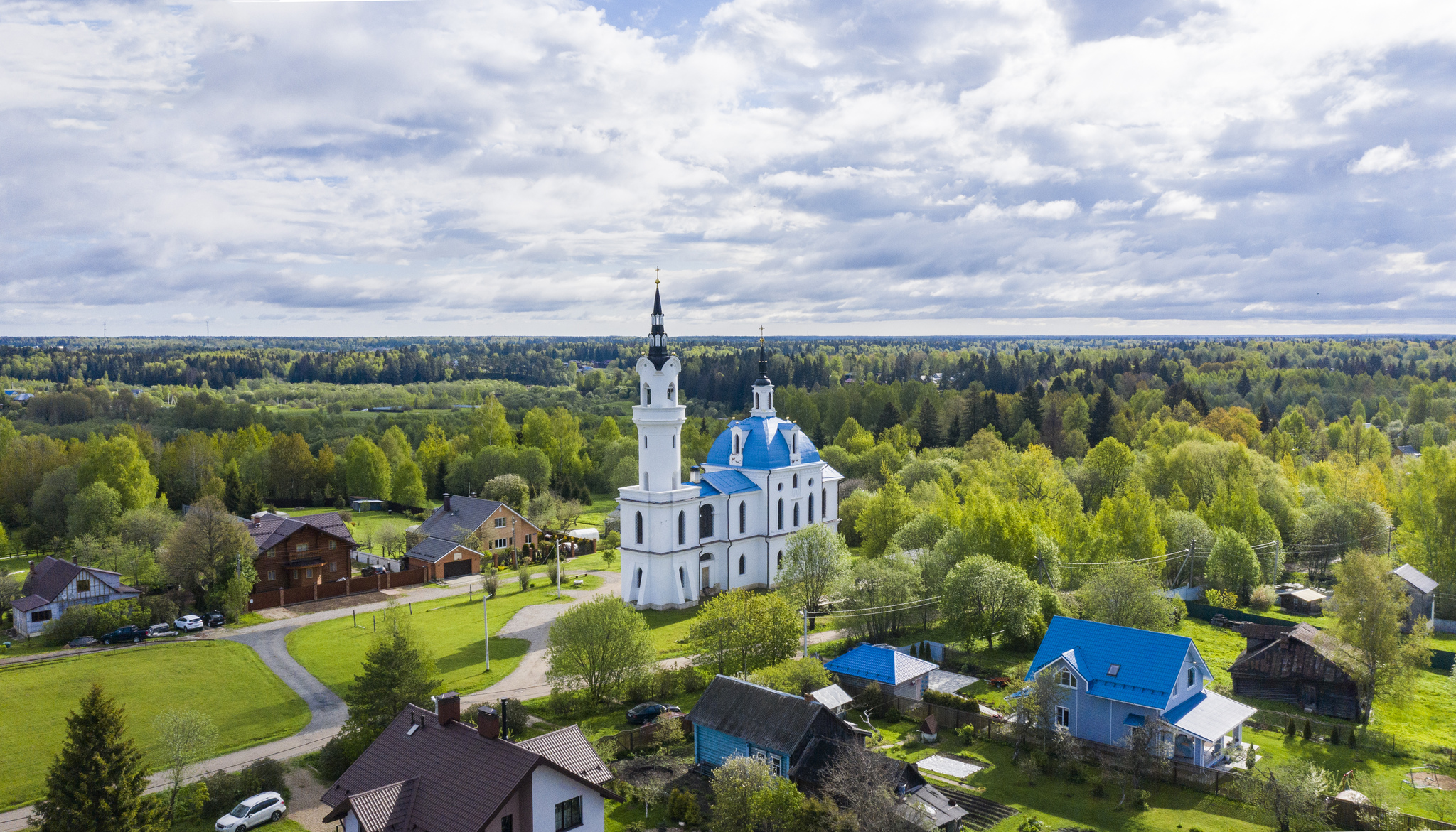 Церковь Архангела Михаила - Моё, Аэросъемка, Квадрокоптер, Дрон, Фотография, Достопримечательности, Архитектура, Природа, Видео, Длиннопост