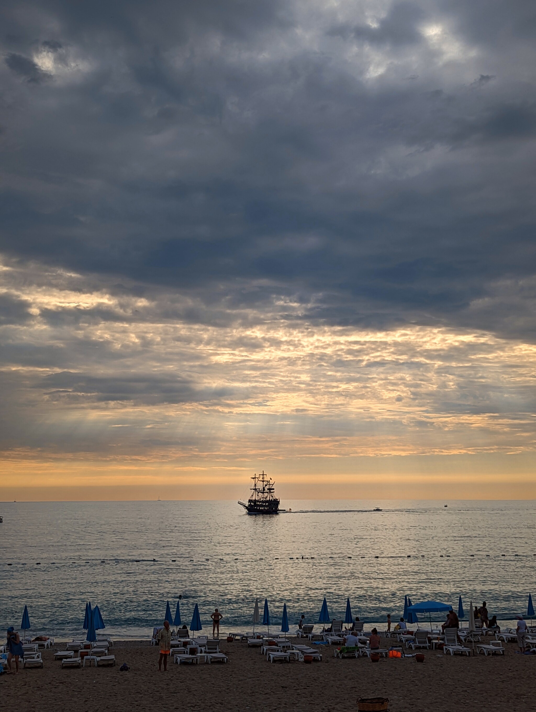 sunset - My, The photo, Sea, Sunset, Blue Lagoon, Turkey