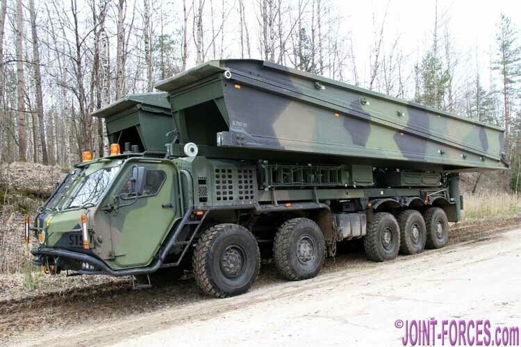 Bridgelayer Suomi - My, Finland, Military equipment, Bridgelayer, Caterpillar