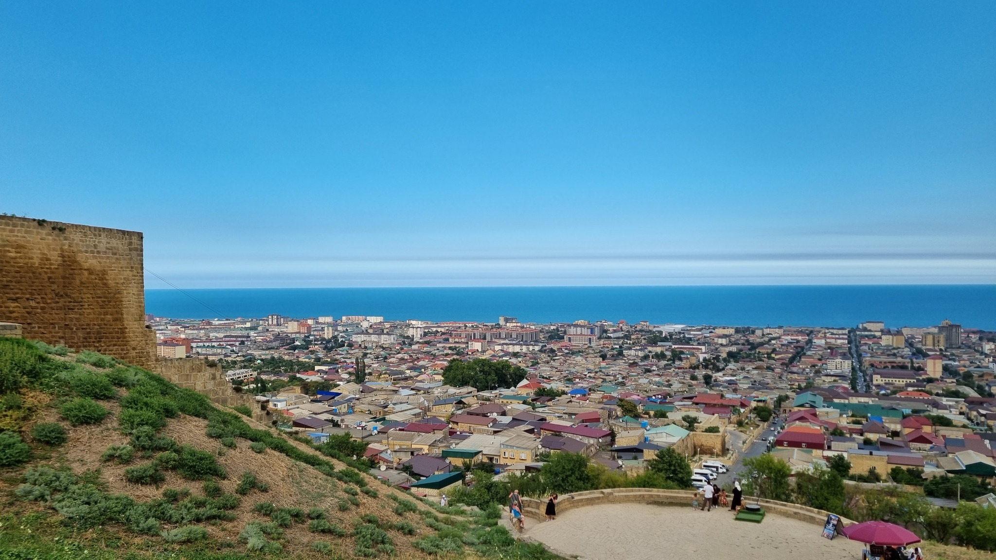 Trip to Dagestan. Part 6 - My, Mobile photography, Travels, Summer, Vacation, Waterfall, Dagestan, Makhachkala, Derbent, Caspian Sea, Kaspiysk, Beach, Longpost