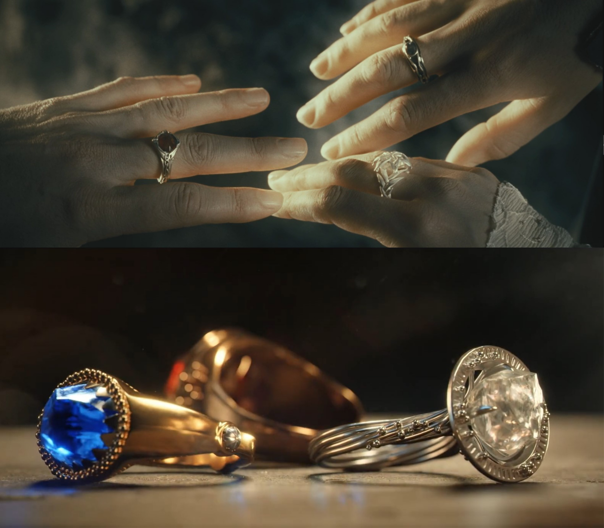 Elf rings before and after - Lord of the Rings: Rings of Power, It used to be better, Amazon, Tolkien