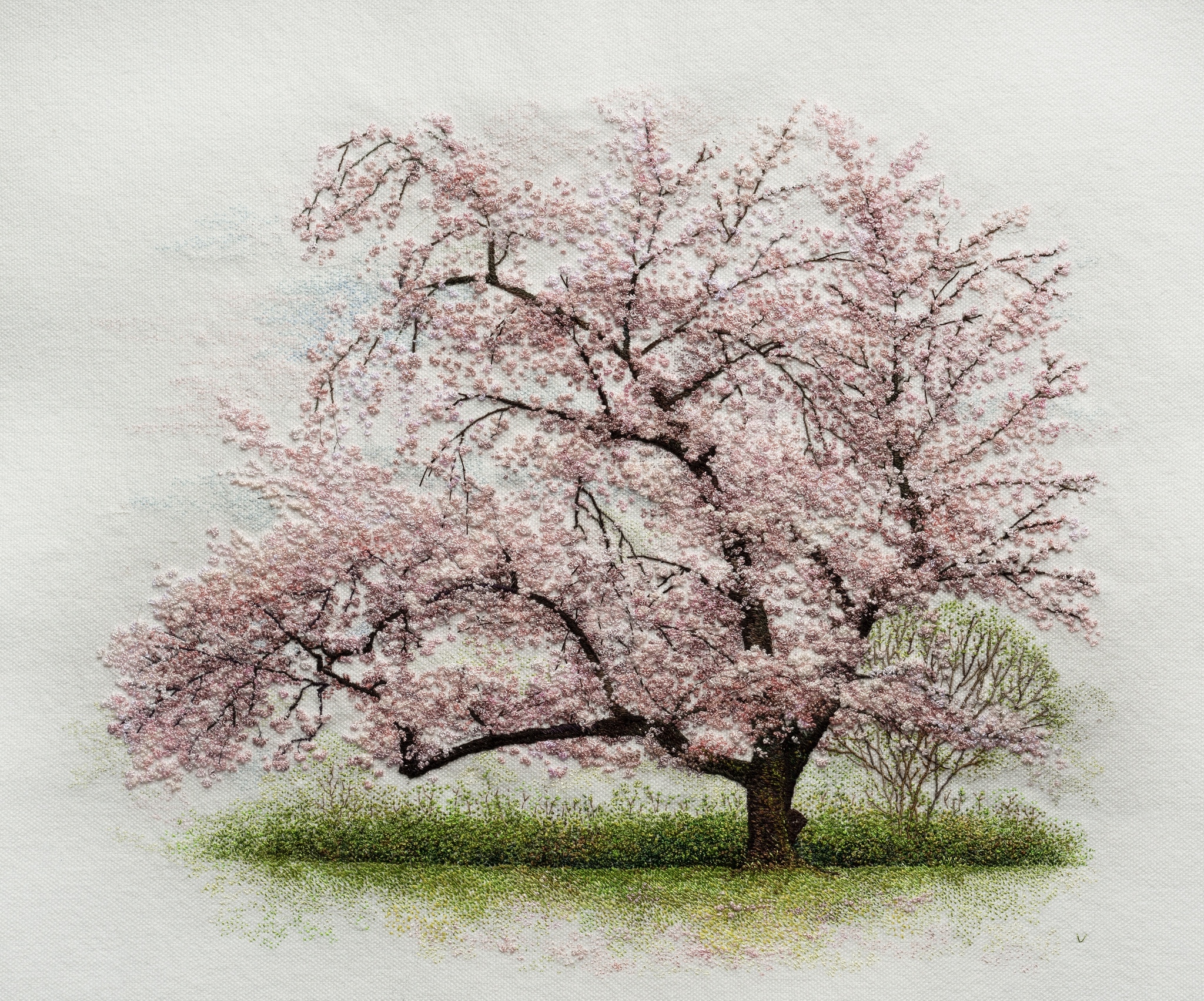 Sakura - My, Embroidery, With your own hands, Needlework, Needlework without process