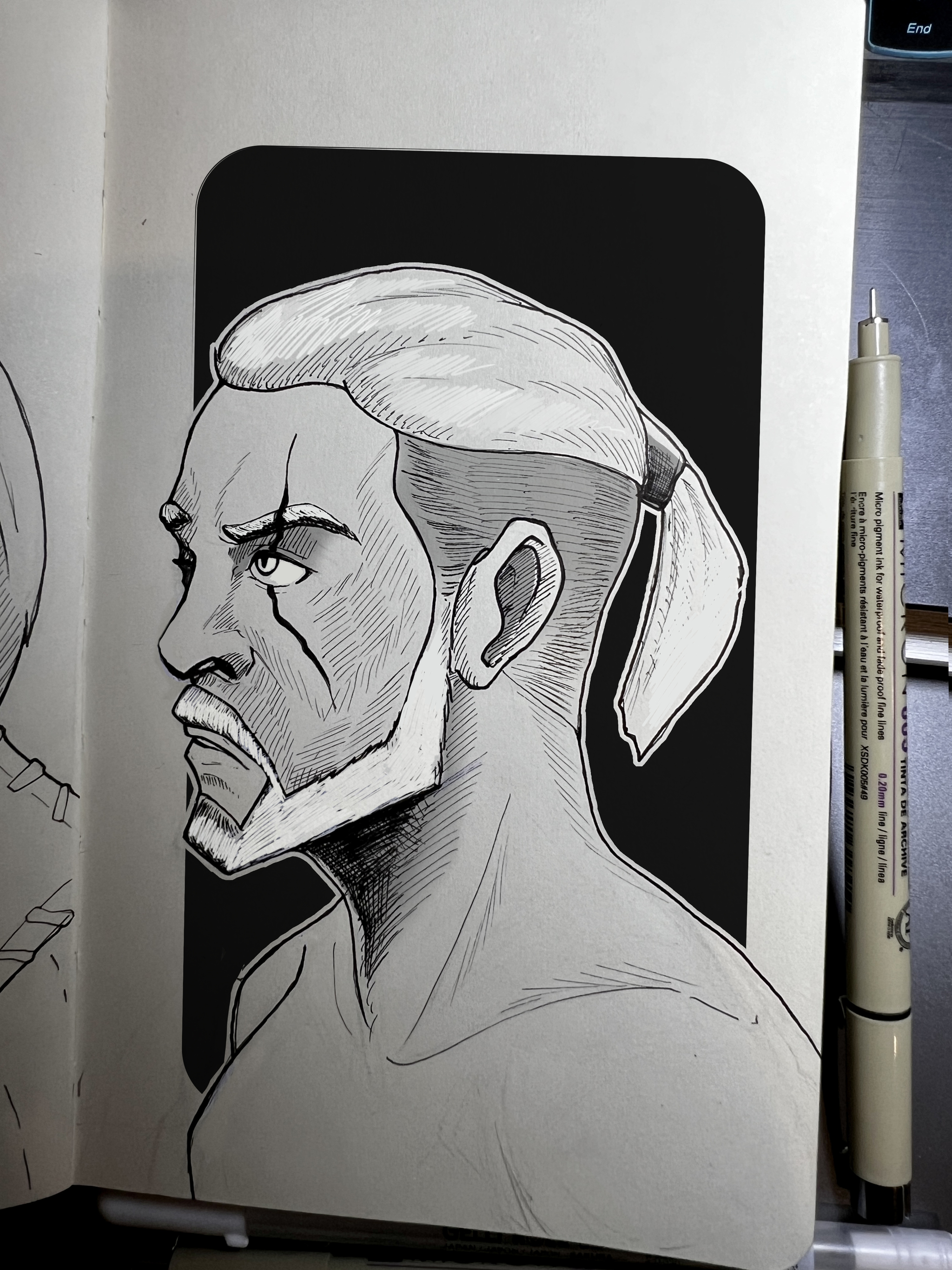 INKTOBER 2022 - My, Artist, Art, Drawing, Painting, Liner, Inktober, Challenge, Graphics, Black and white, Sketch, Digital, Photoshop, Witcher, Geralt of Rivia