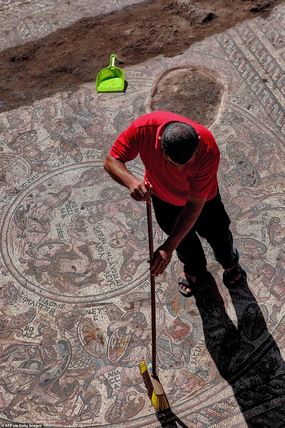 Mosaic depicting Trojan War found in Syria - My, Archeology, Trojan War, Mosaic, Syria, Archaeologists, Archaeological excavations, Longpost