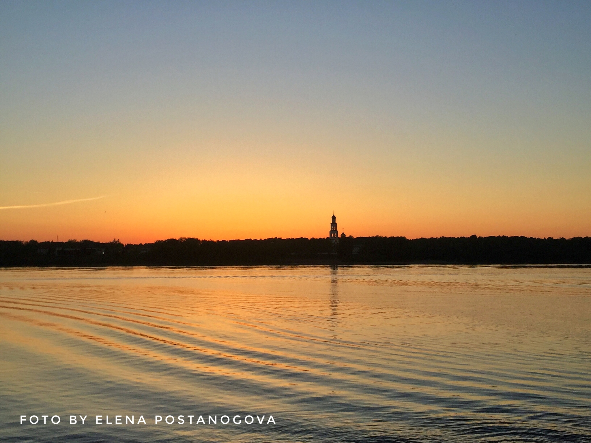 На закате - Моё, Закат, Мобильная фотография, Пермь, Река, Кама, Лето