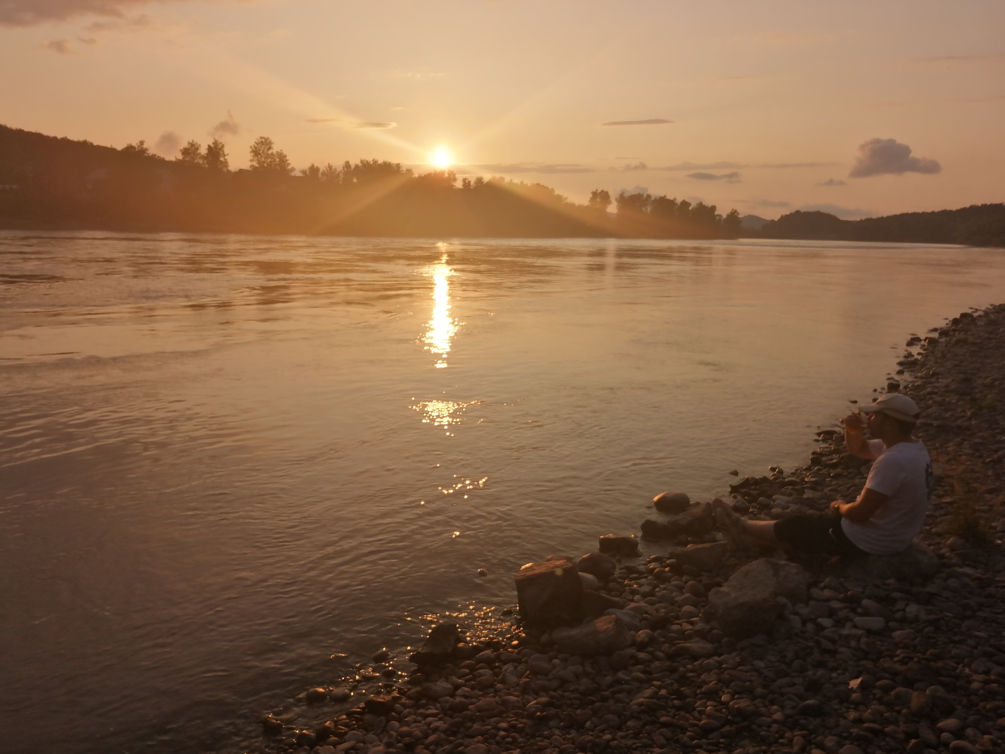 Response to the post Just a fairy tale! - My, Nature, Altai Republic, The photo, River, Tree, Sky, beauty, Numbers, Chemal, Katun, The rocks, Waterfall, Reply to post, Longpost