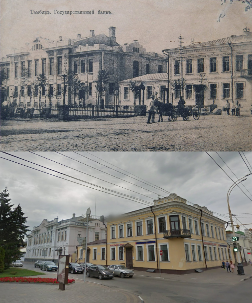 Tambov: before the Revolution and today. It was- became. Part 3 - My, Tambov, Tambov Province, History, Российская империя, Local history, Past, It Was-It Was, Comparison, Black and white photo, Architecture, Architectural monument, The Russia We Lost, История России, Longpost