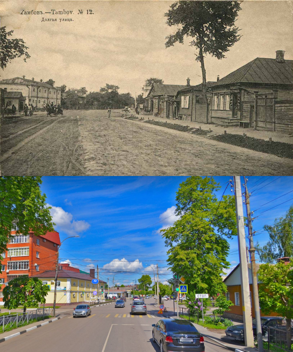 Tambov: before the Revolution and today. It was- became. Part 3 - My, Tambov, Tambov Province, History, Российская империя, Local history, Past, It Was-It Was, Comparison, Black and white photo, Architecture, Architectural monument, The Russia We Lost, История России, Longpost