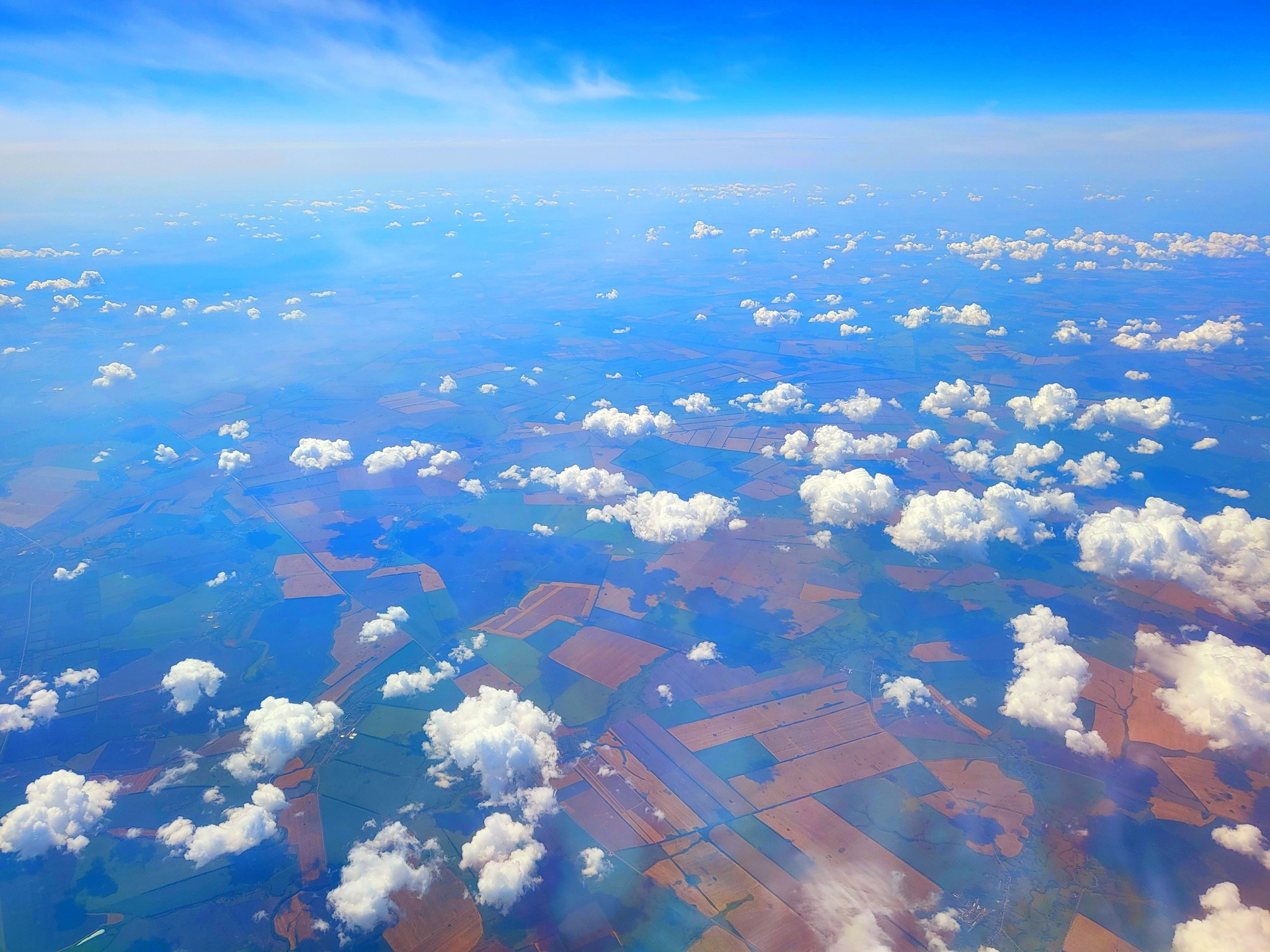 A cloudaaah, white-winged horses - My, Clouds, The photo, Sky, View from above