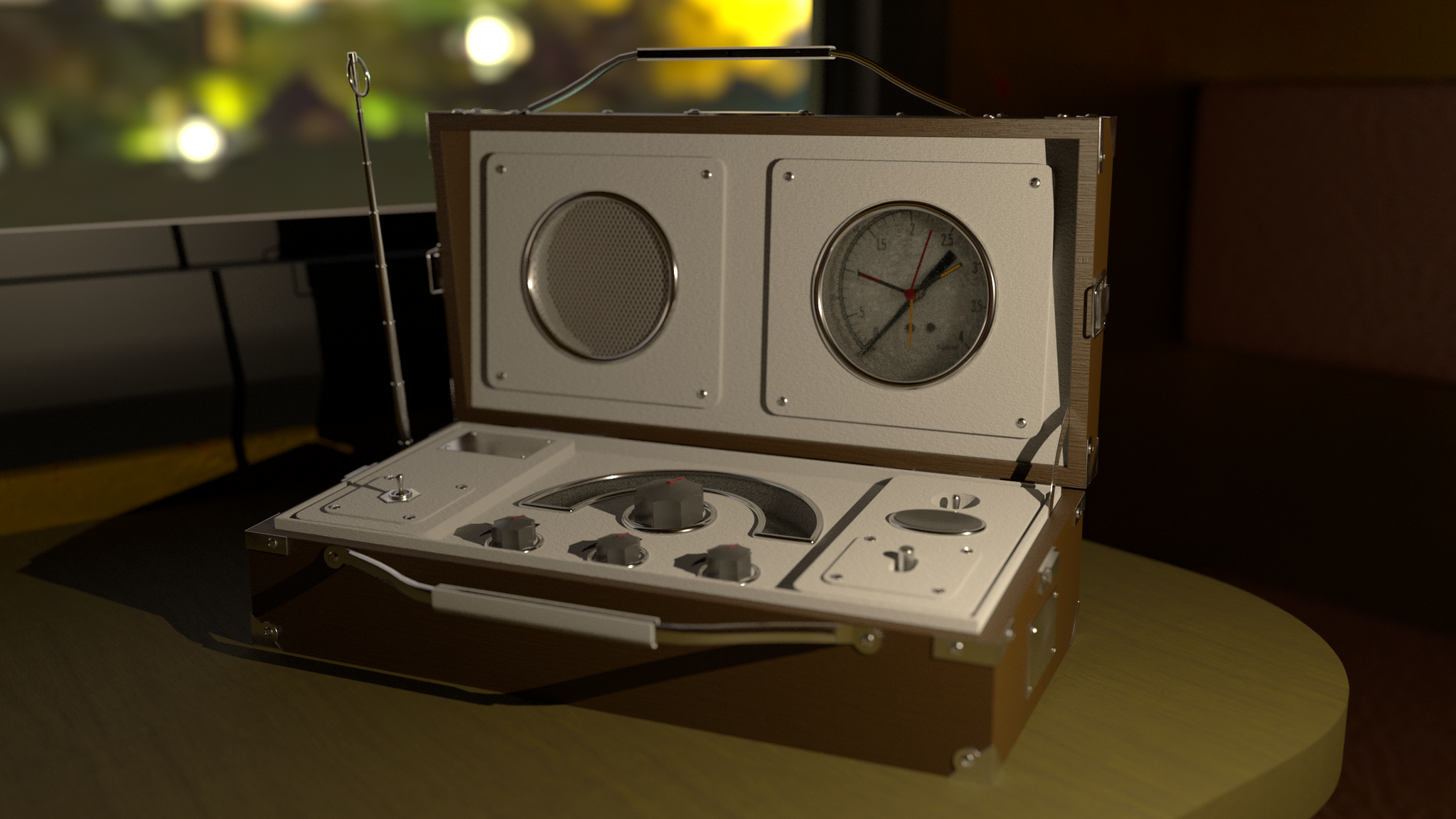 Radio) - My, Education, 3D, 3D modeling, Blender