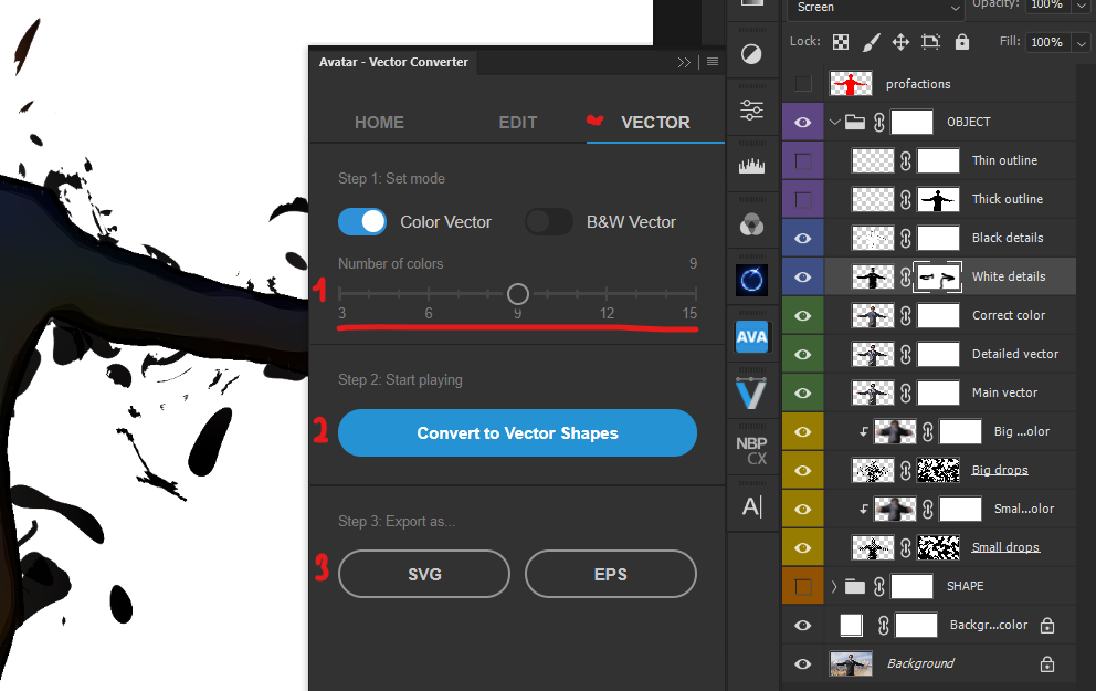 Instructions for simple vectorization (tracing) of photos. And what's the magic button for retouching? - My, Longpost, Vector graphics, Vector, The photo, Graphics, Art, Corel draw, Adobe, Adobe illustrator, Photoshop, Digital, Plugin, Instructions, Retouch, Retoucher