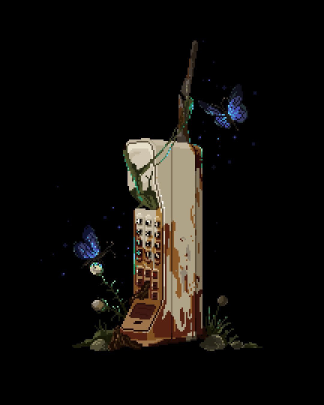 Call from childhood/youth - Art, Pixel Art, Mobile phones, Longpost