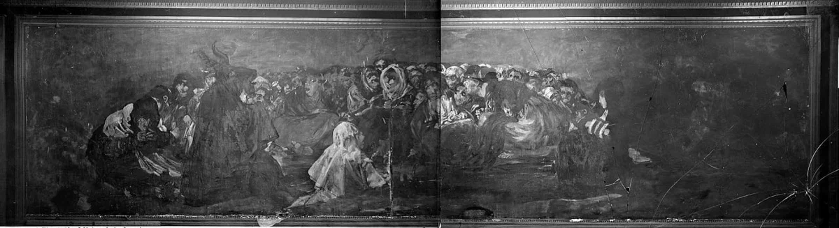 Black Painting by Goya, or a tour of the House of the Deaf - My, Painting, Art, Painting, Artist, Excursion, Fresco, Oil painting, Myths, Spain, House, Scarecrow, Art history, Longpost