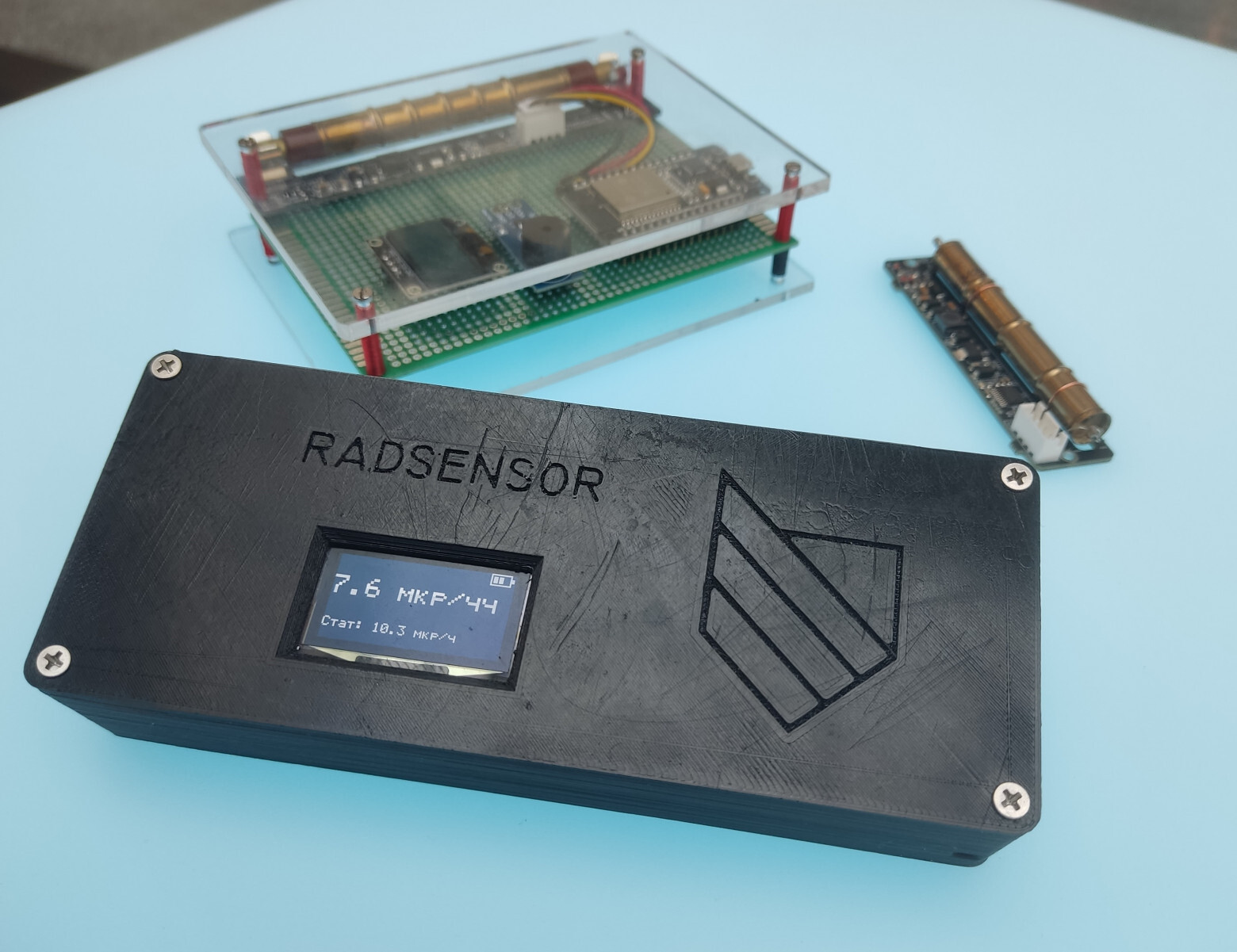 RadSensor v1.0. We assemble a portable personal dosimeter from ready-made components - Longpost, Electrician, 3D печать, Technics, Esp8266, Arduino, Electronics, Homemade, Dosimeter, With your own hands, Programming, My