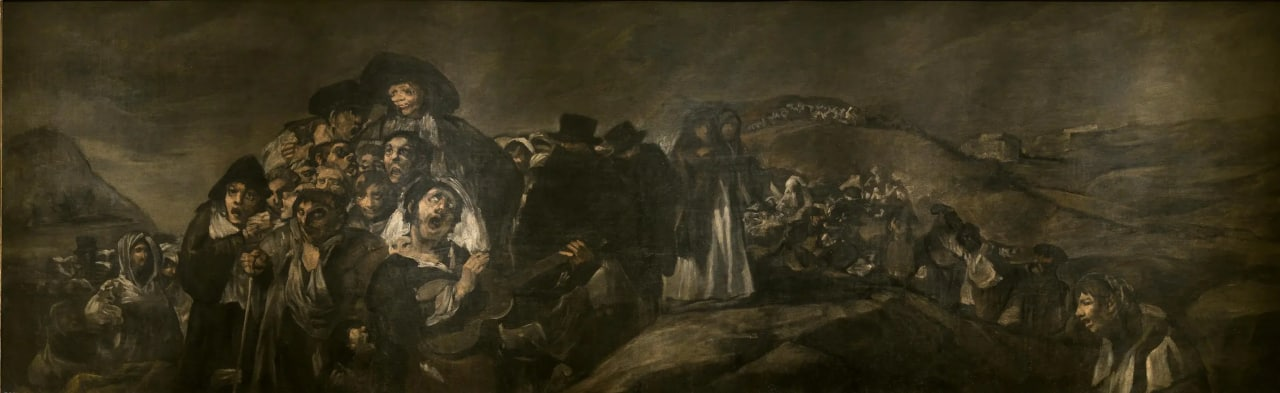 Black Painting by Goya, or a tour of the House of the Deaf - My, Painting, Art, Painting, Artist, Excursion, Fresco, Oil painting, Myths, Spain, House, Scarecrow, Art history, Longpost