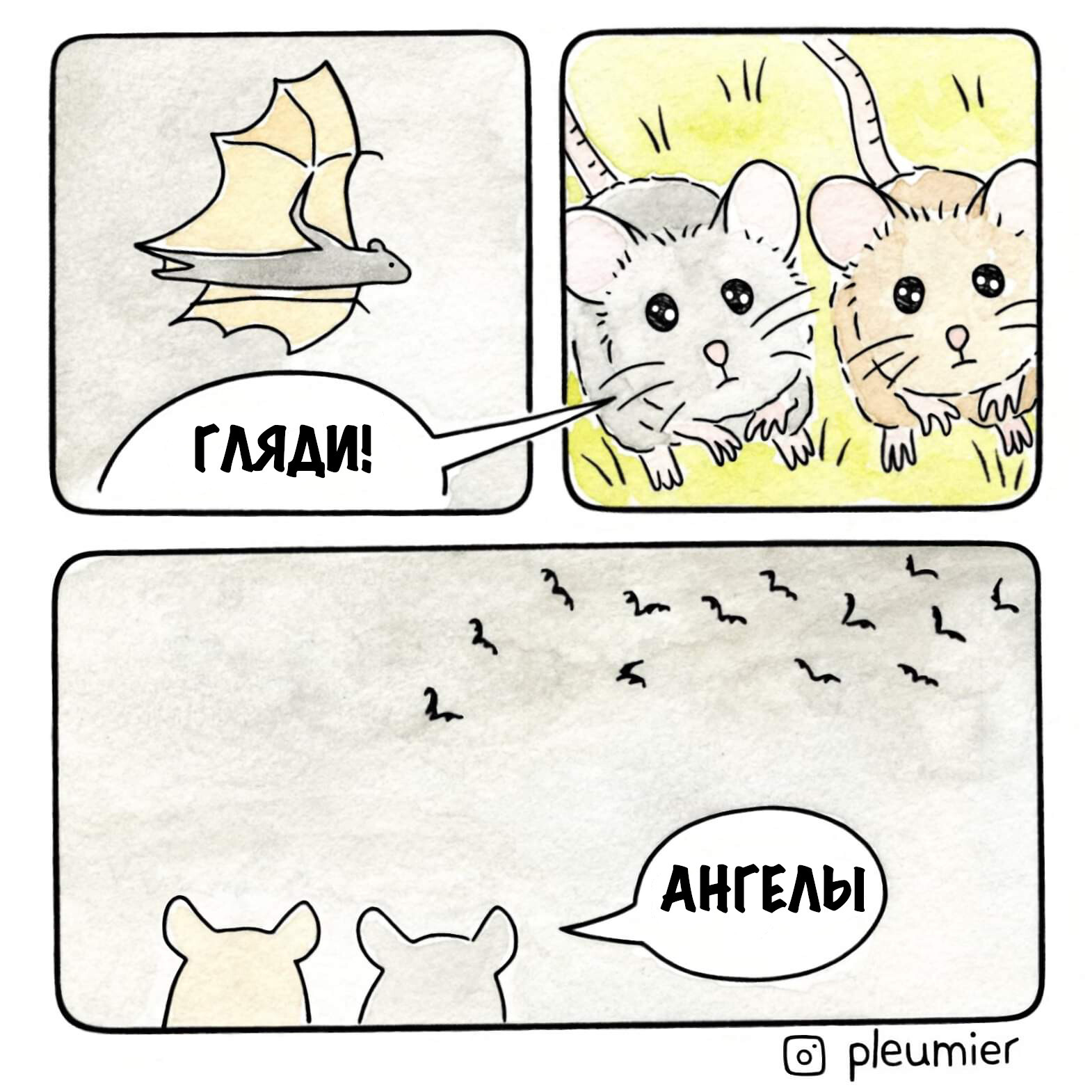 Paradise Messengers - Mouse, Bat, Angel, Comics, Translation