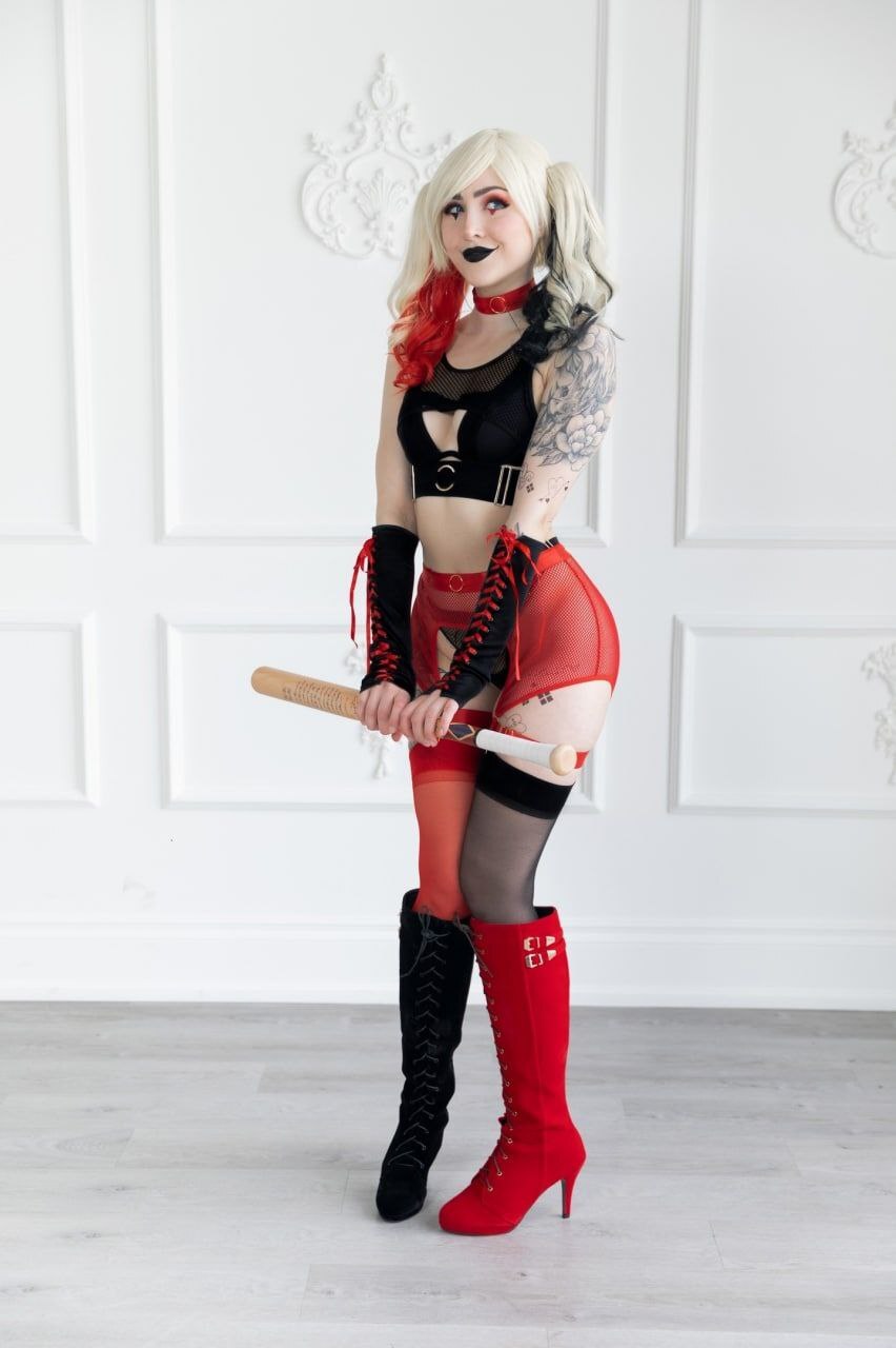 Что то на тему Harley Quinn от Luxlo - NSFW, Девушки, Эротика, Сиськи, Попа, Нижнее белье, Длиннопост, Харли Квинн, Косплей