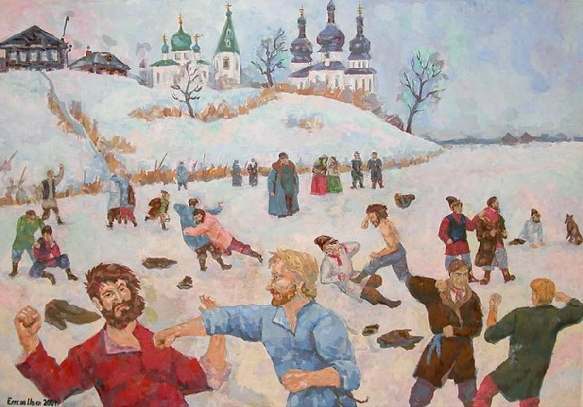 Fist fights were especially popular in Russia during Maslenitsa - Crossposting, Pikabu publish bot, Rus, Maslenitsa, Traditions