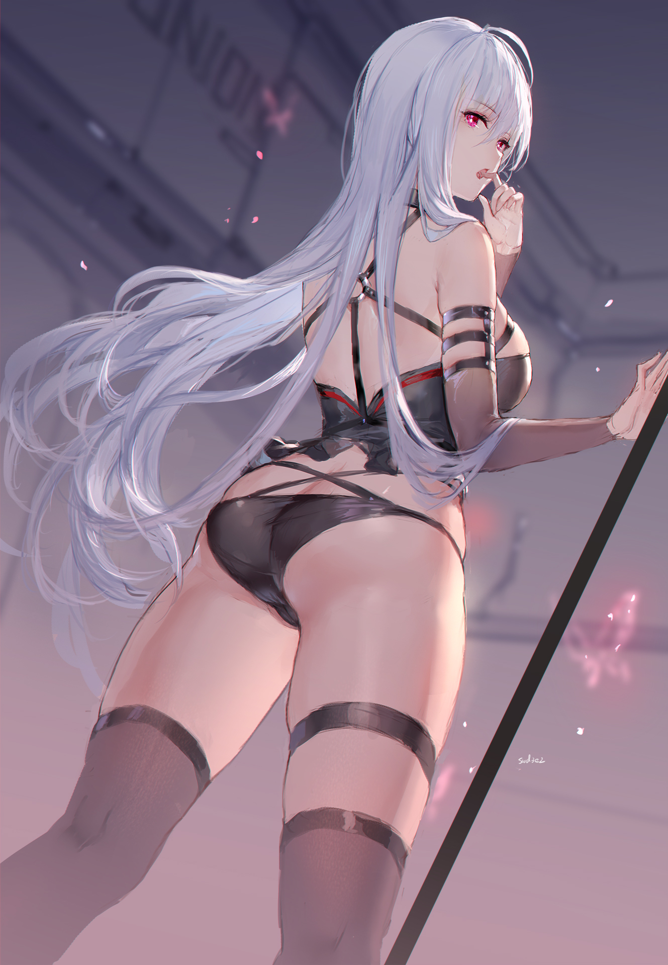 Mirae - NSFW, Аниме, Anime Art, Closers, Mirae (Closers Online), Игры, Попа, Панцу, Чулки, Рисованная эротика, Эротика, Длиннопост