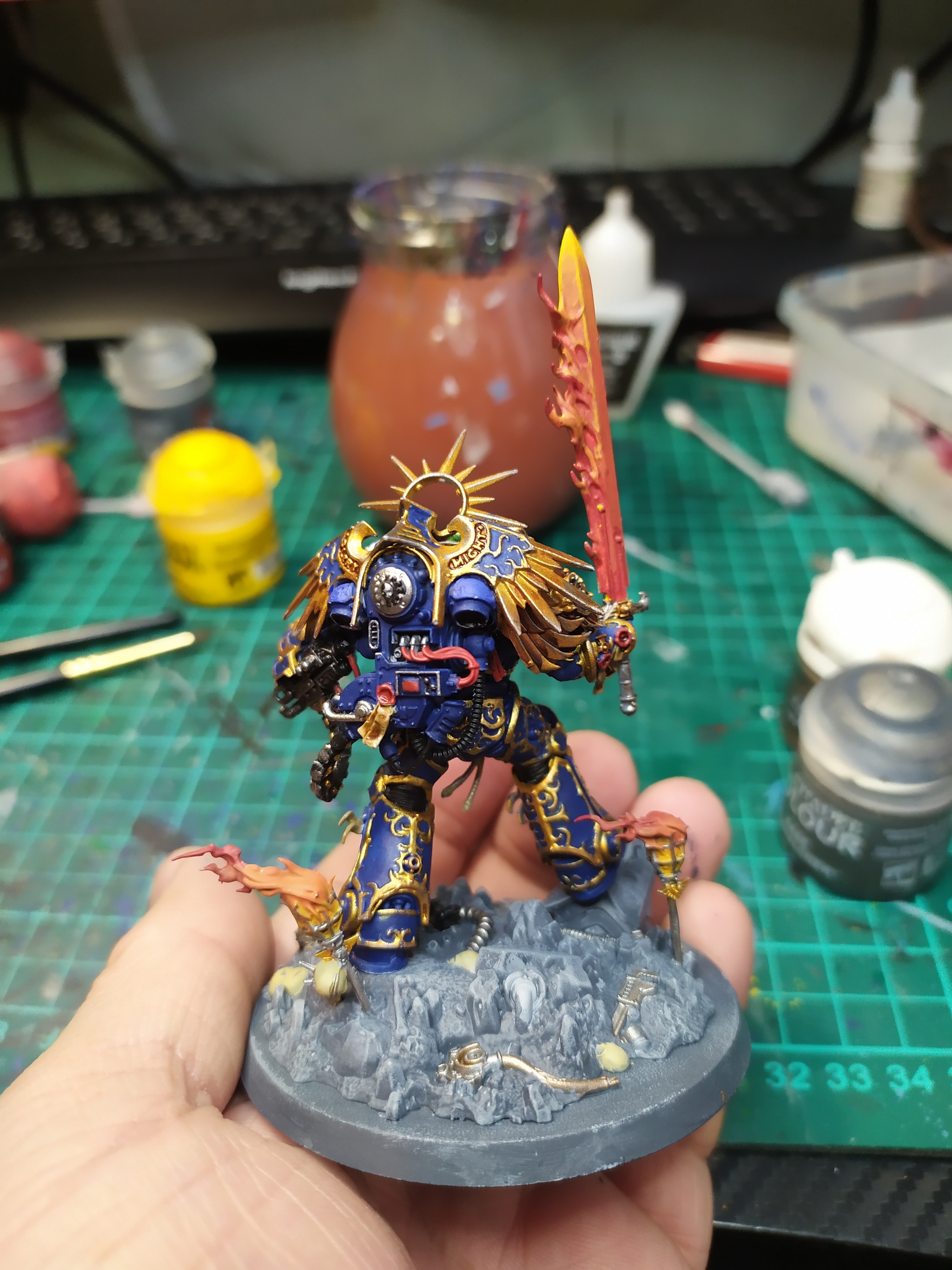 Roboute Guilliman - My, Painting miniatures, Warhammer 40k, Board games, Longpost