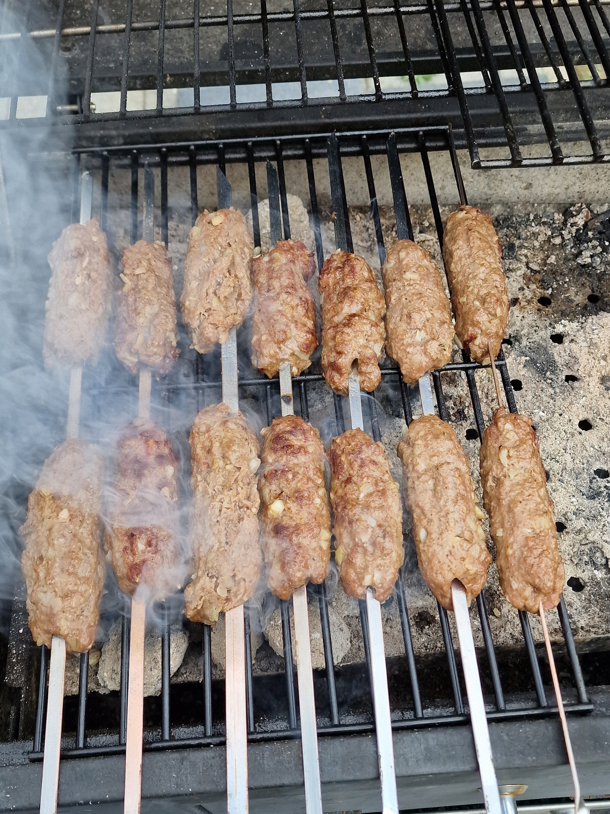 Autumn kebab - My, Meat, Dinner, Shashlik, Recipe, Lula kebab, Grill, Longpost