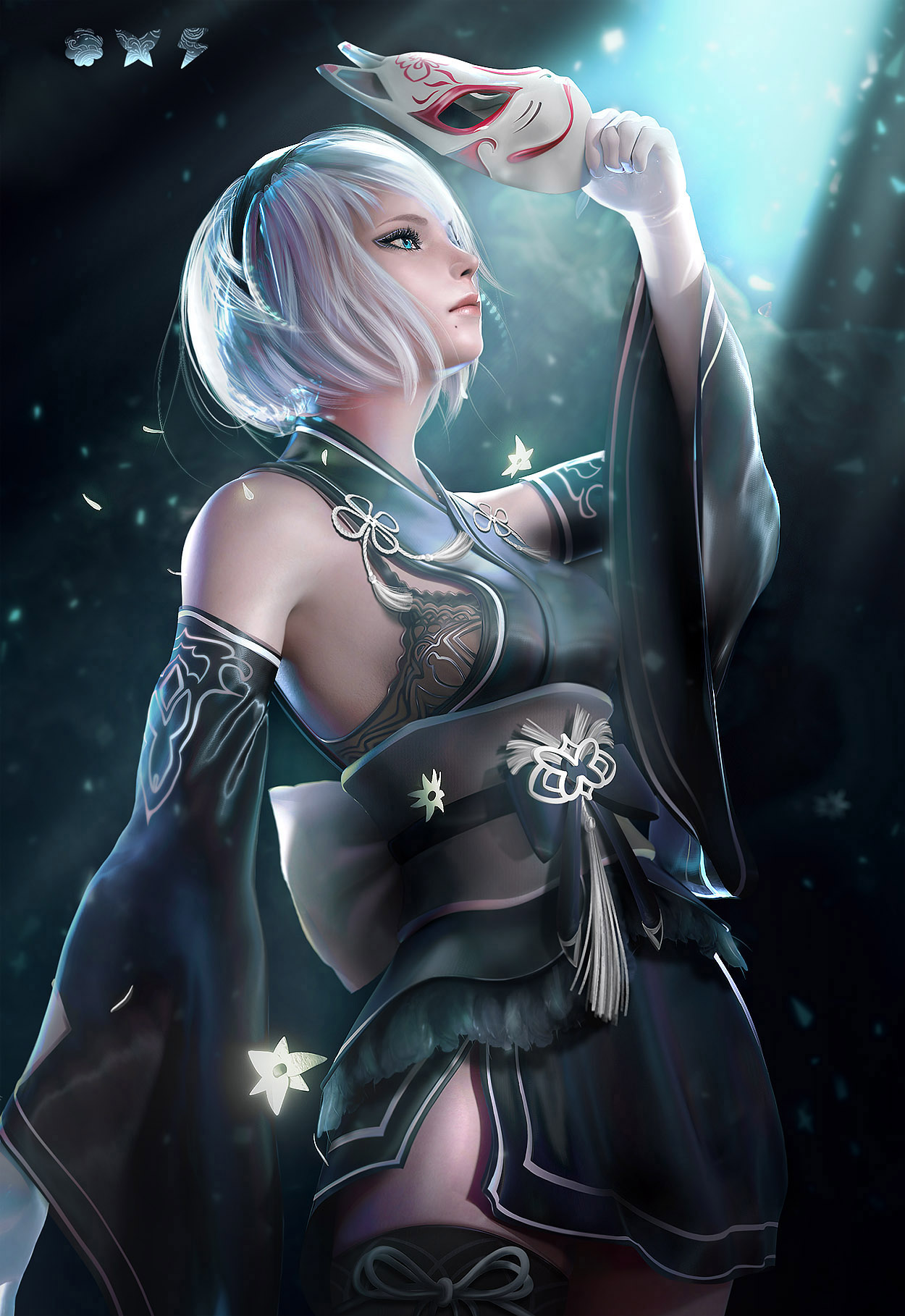 Yorha 2B - Art, Games, NIER Automata, Yorha unit No 2 type B