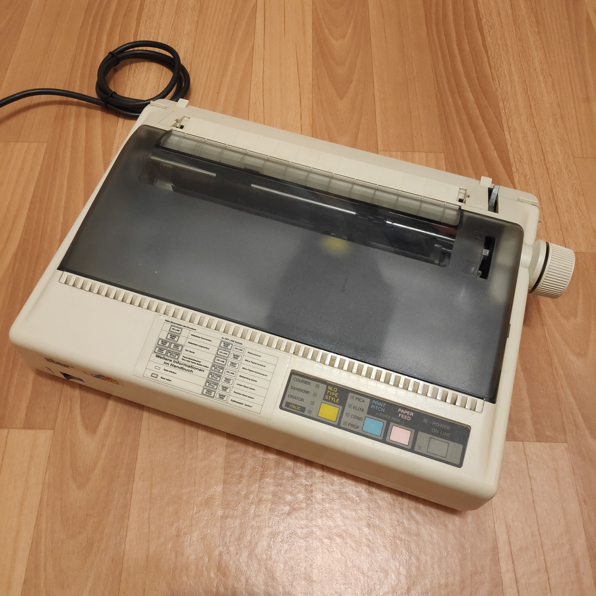 Matrix color - a printer, Dot matrix printer, Retro, Longpost