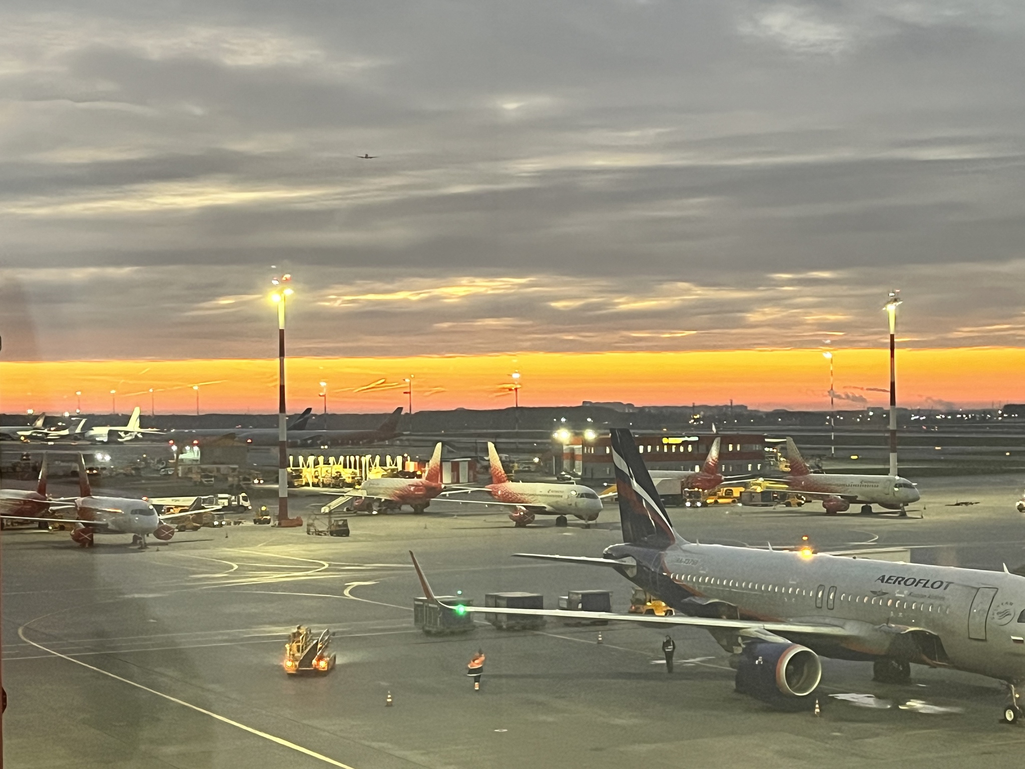 Morning sky at Sheremetyevo - Beginning photographer, Street photography, Longpost, Morning, Sheremetyevo, Sky