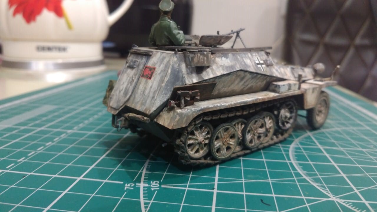 Sd Kfz 253 by Dragon - My, Modeling, Stand modeling, Scale model, Miniature, Longpost