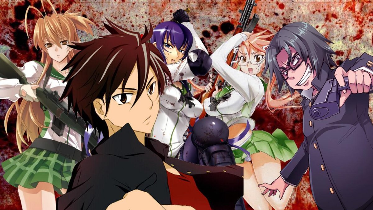 School of dead - Anime art, Anime, Miyamoto Rei, Saeko Busujima, Saya takagi, School of the Dead