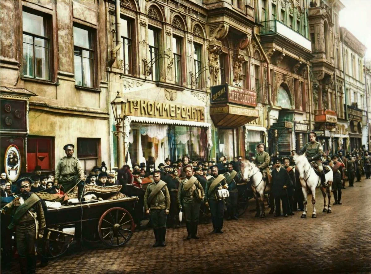 How were fires extinguished under the tsar? Fire Department of the Russian Empire - My, Colorization, Story, The photo, Firefighters, Old photo, Longpost, Saint Petersburg