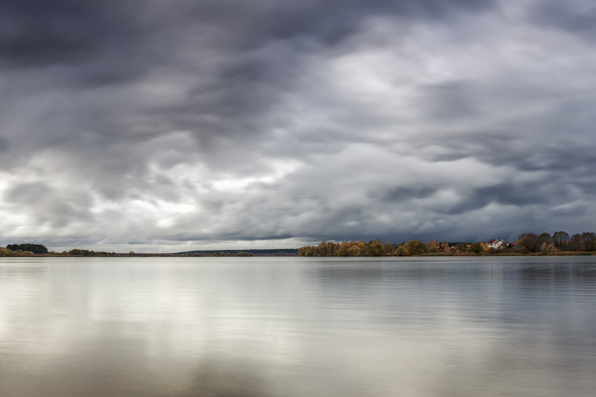 R. Volga - My, The photo, Nature, Sky, Autumn, River