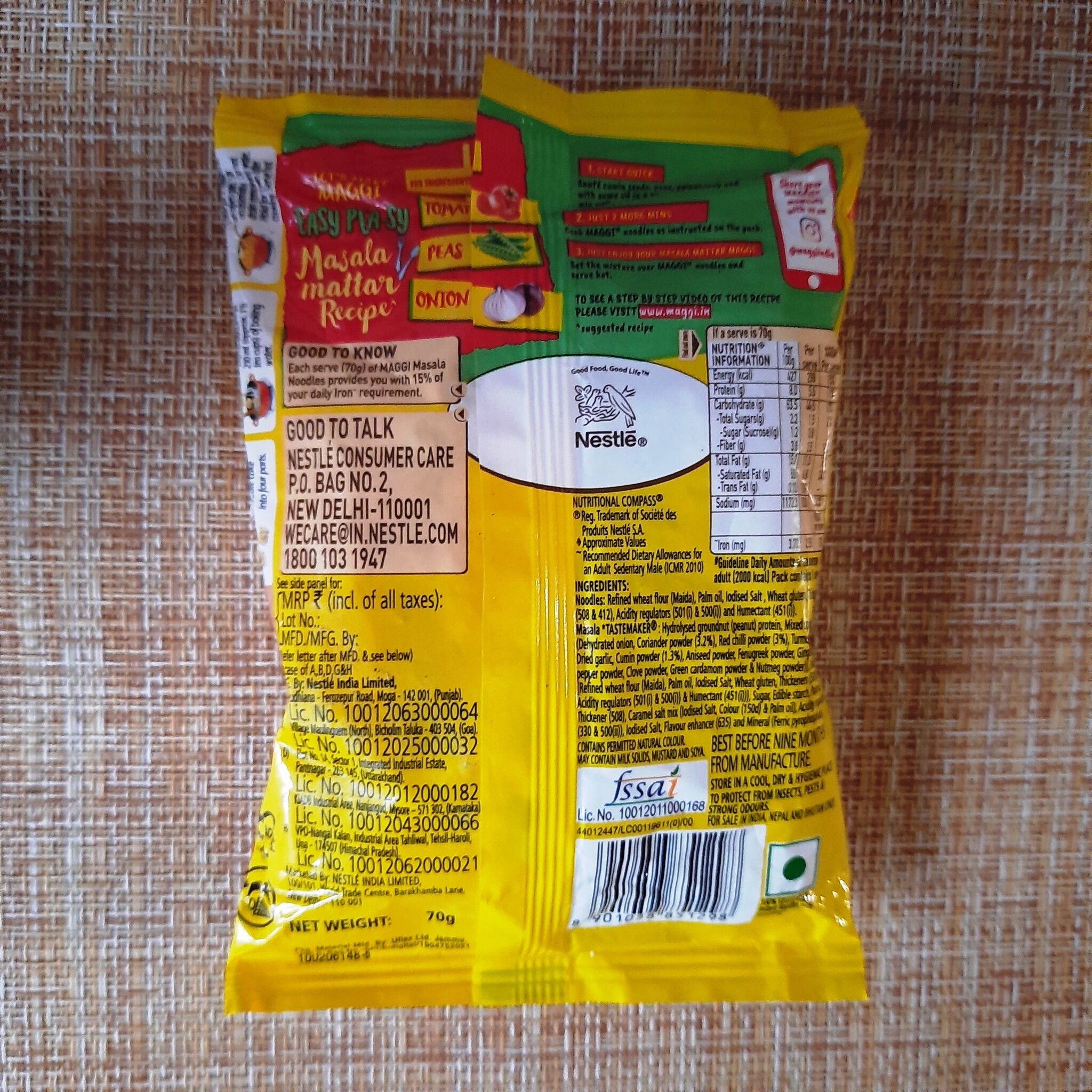 Masala noodles from Maggi - My, Doshirakology, Noodles, Food, Beachpacket, Food Review