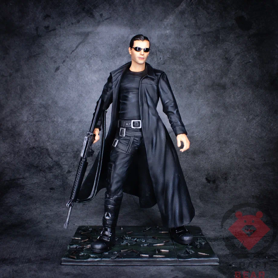 Neo - My, Figurines, Miniature, 3D печать, Painting miniatures, Scale model, 3D printer, The Matrix (film), The Chosen One, Neo, Collection, Modeling, Keanu Reeves, Longpost