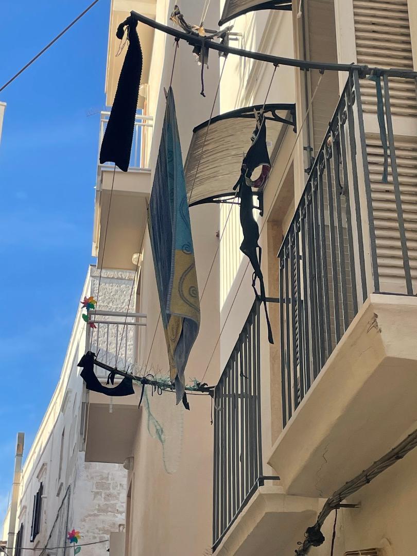 Monopoli, Italy - My, Italy, Underwear, Drying clothes, Longpost