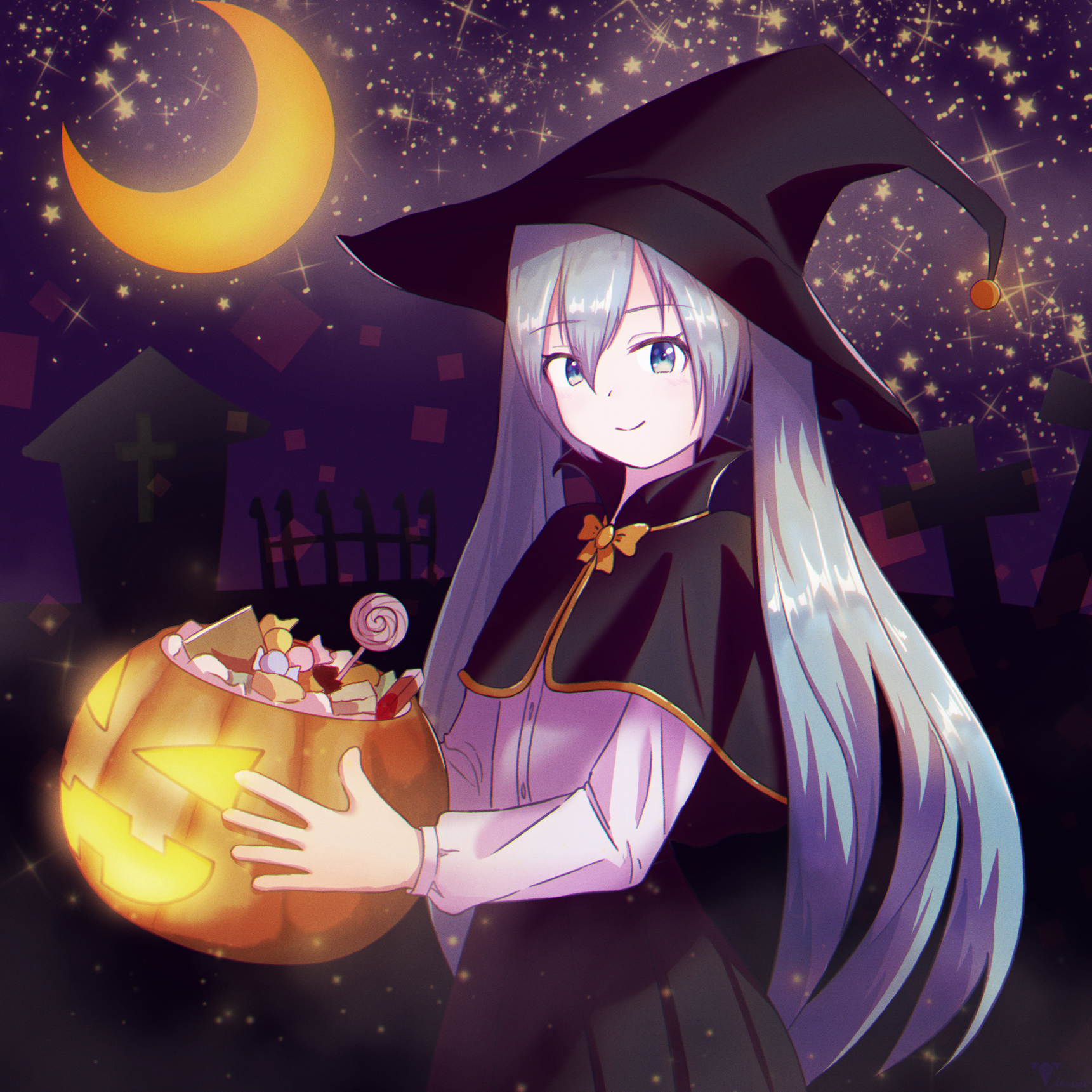 witch - Hatsune Miku, Vocaloid, Anime art, Vocaloid Art, Halloween