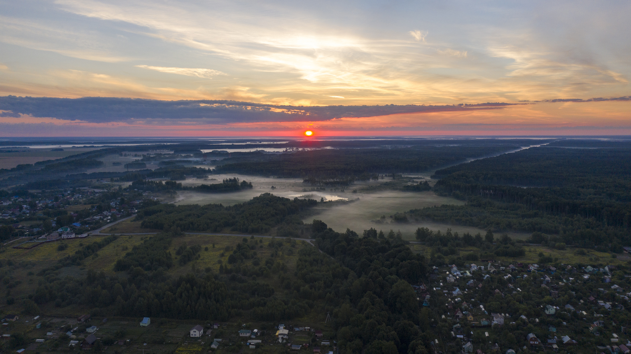 Foggy morning. Church of the Intercession on the Nerl - My, Aerial photography, Quadcopter, Drone, Morning, The photo, dawn, Fog, Church, Nature, Video, Longpost, Repeat