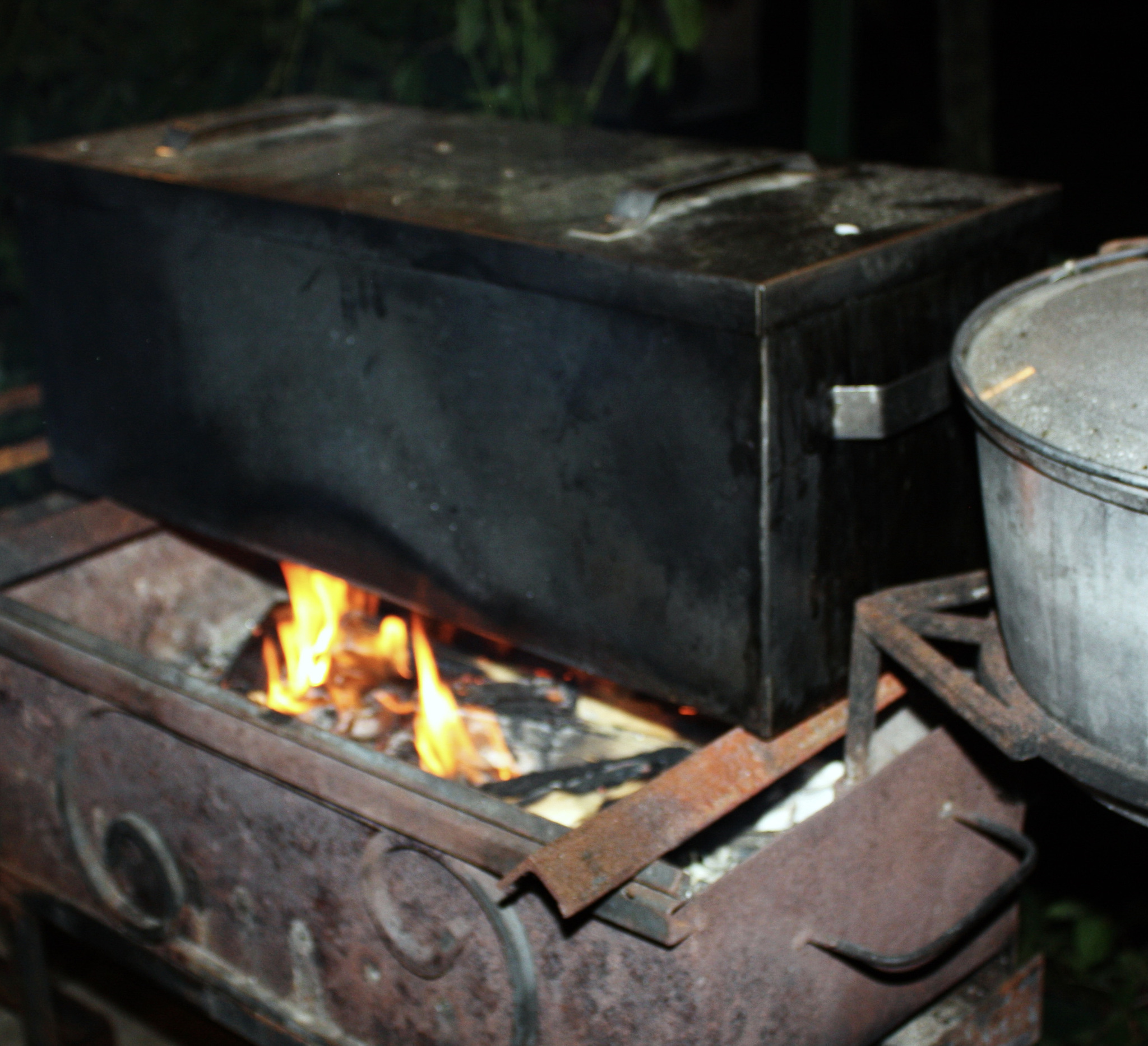 Shank in beer ... smoked - My, Food, Recipe, Shank, Meat, Longpost, Beer, Smoking