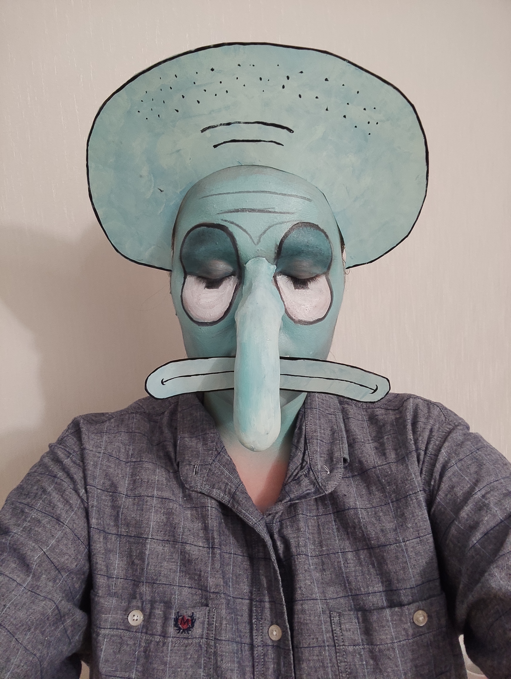 Squidward diy costume