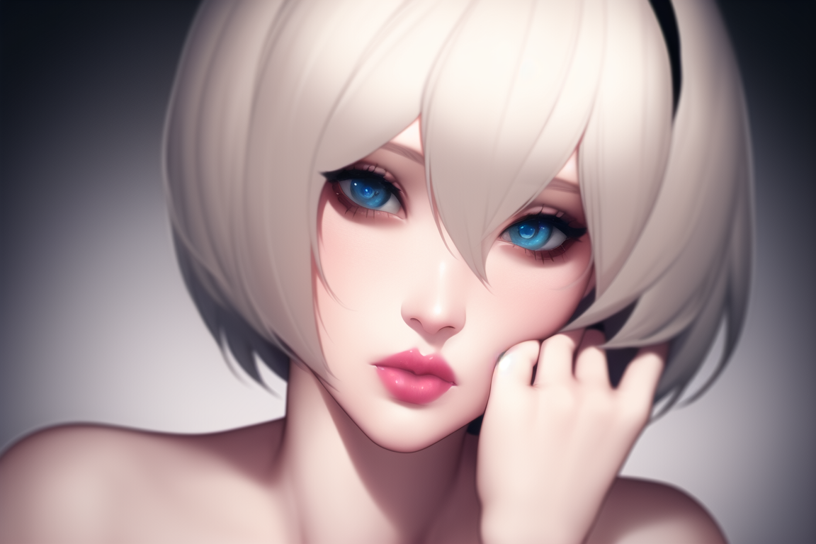 The best android from NovelAI (3) - NSFW, My, Art, Нейронные сети, Artificial Intelligence, Girls, Anime, 2D, Stable diffusion, Longpost, Anime art, Yorha unit No 2 type B, NIER Automata, Boobs, Sperm